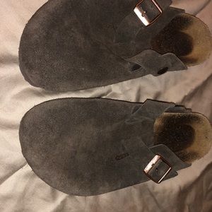 Birkenstock Clogs Brown Suede size 37